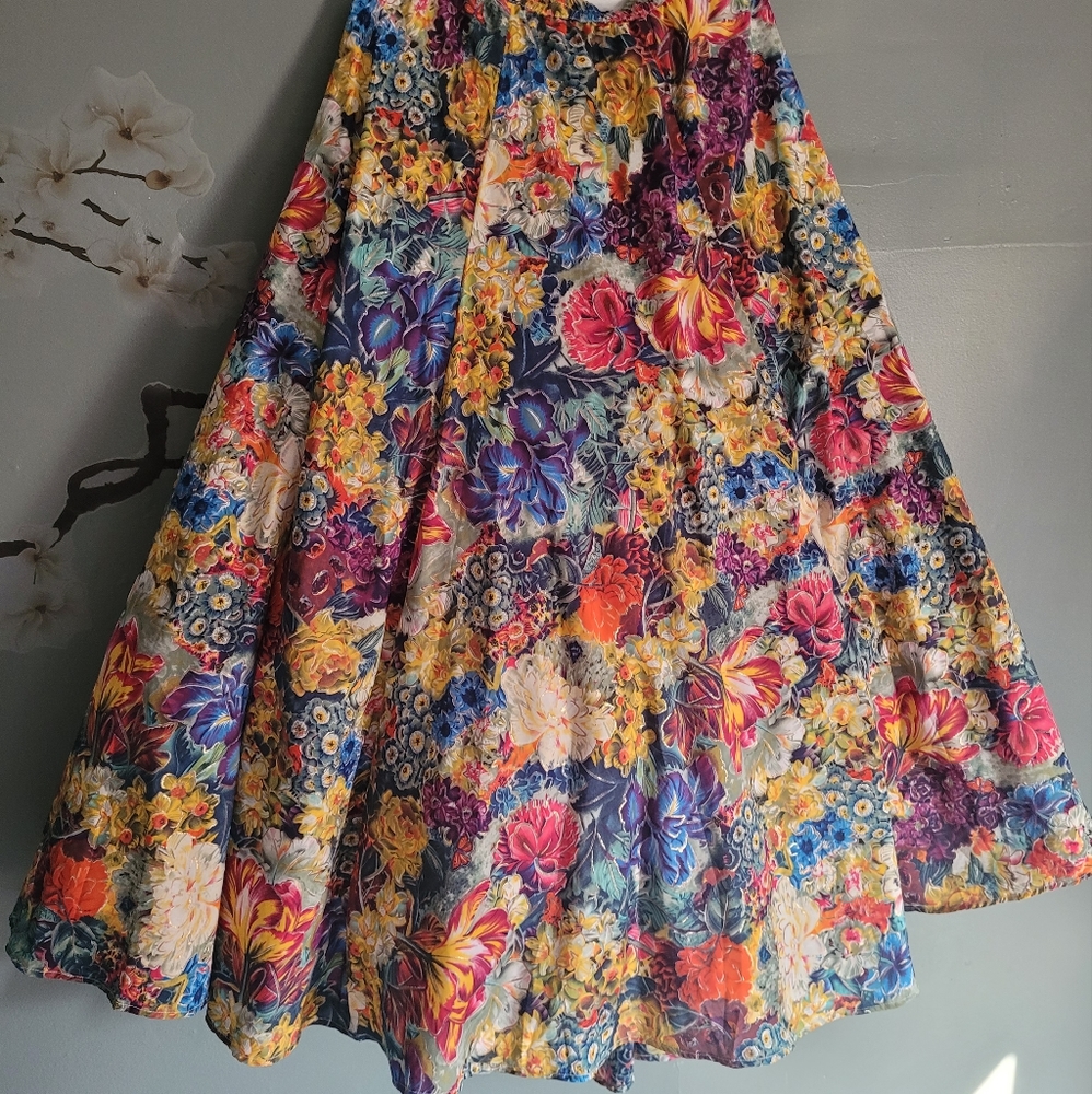 Floral gypsy skirt
